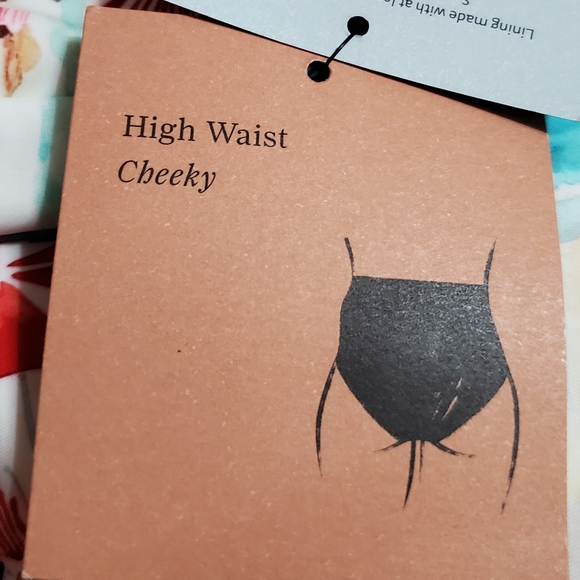 NWT Shade & Shore High Waist Bikini Bottom Size M (8-10) - Picture 7 of 9